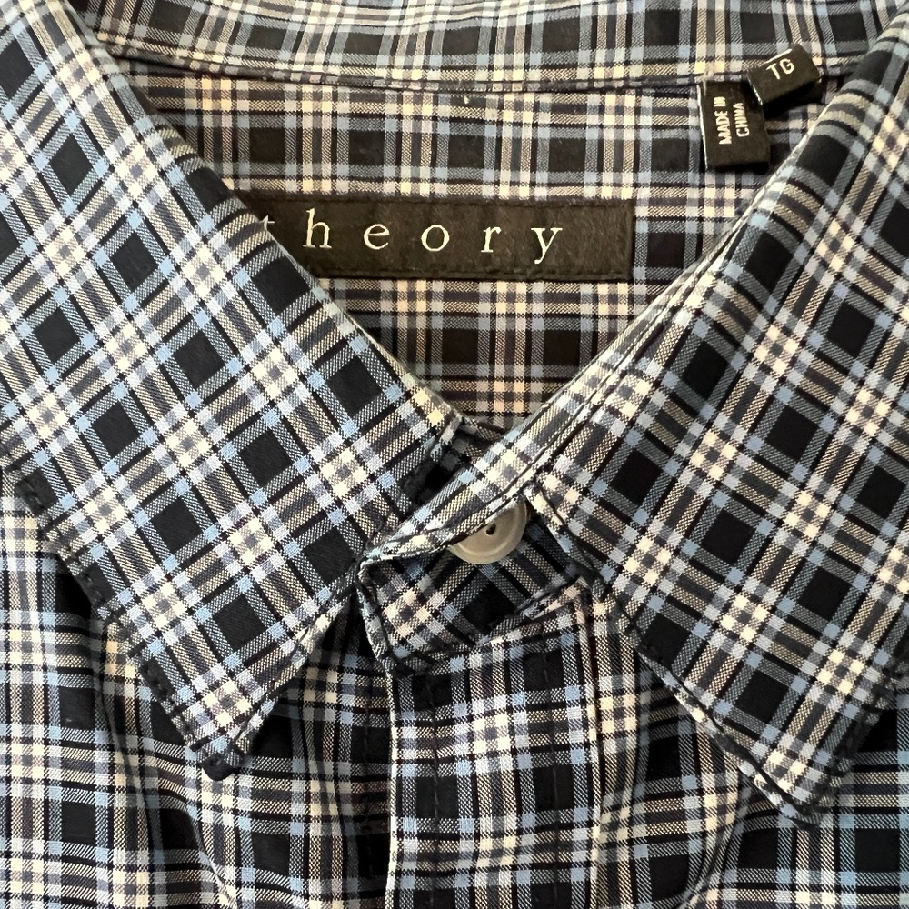 Theory Men's Button Down Dress Shirt
